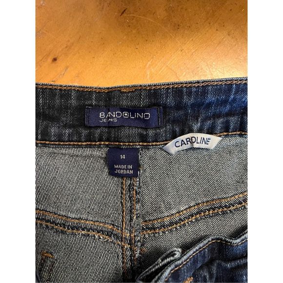 Bandolino Jeans Women's Caroline Slim Straight Stretch Denim Blue Sz 14 (1824) - Picture 6 of 7